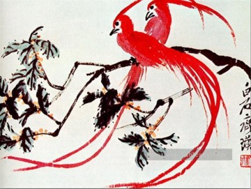  oiseau - Qi Baishi oiseaux du paradis tradition chinoise